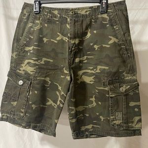 Mens Quicksilver Camo Cargo Shorts
